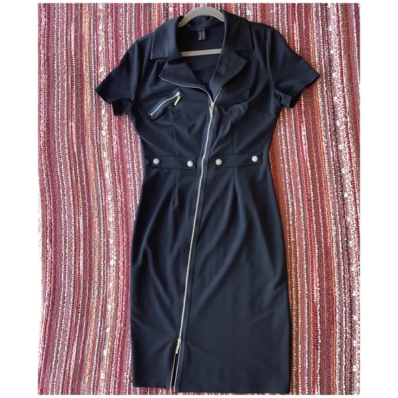 Dresses & Skirts - Black zipper dress size M